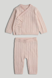 Girls Graphic Top & Bottom Set Pink Pack of 2