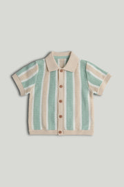 Boys Textured T-Shirt Light Green