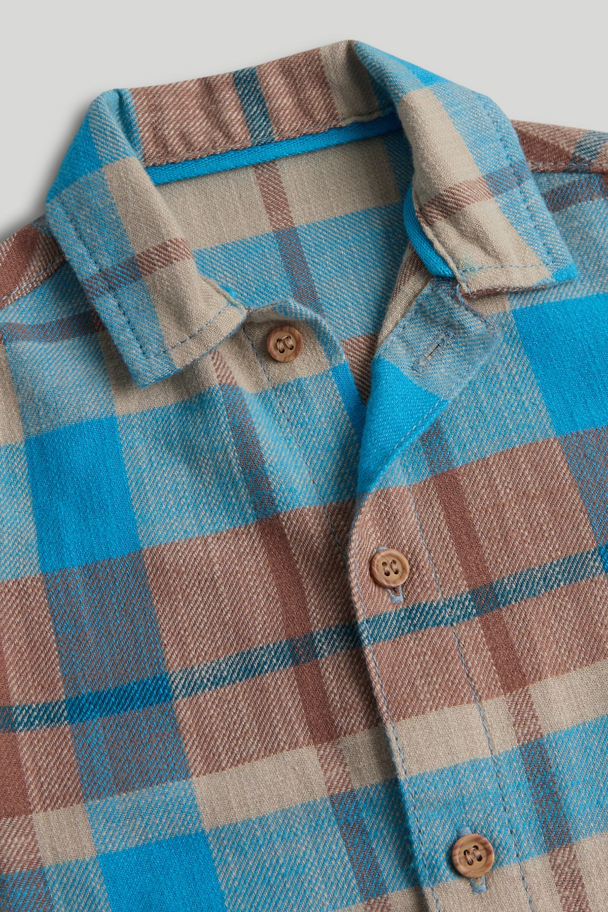 Baby Boys Multi-Colour Check Shirt & Tee Set
