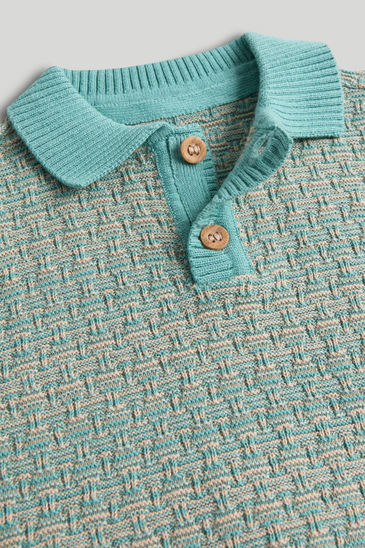 Boys Textured T-Shirt Blue