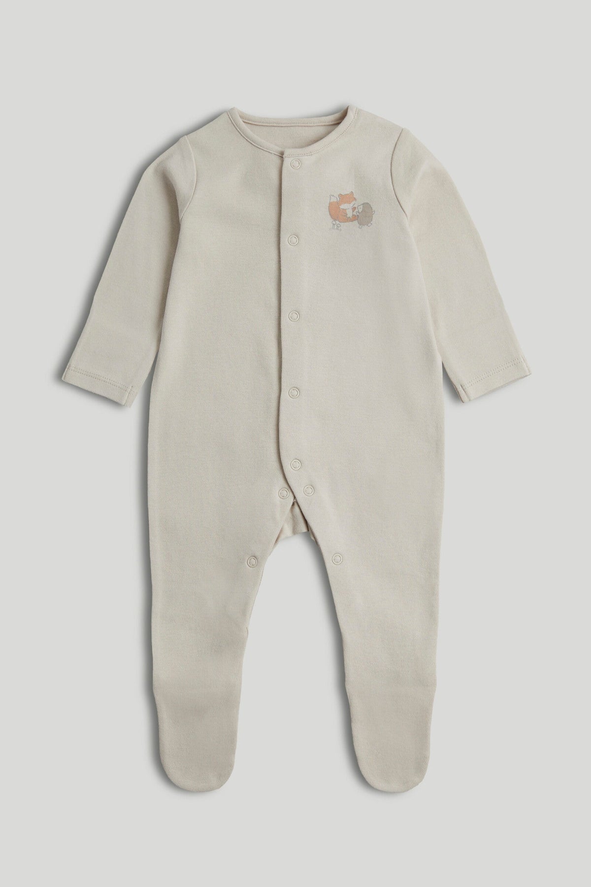 Unisex Print & Placement Mix Sleepsuit Neutral Pack of 3