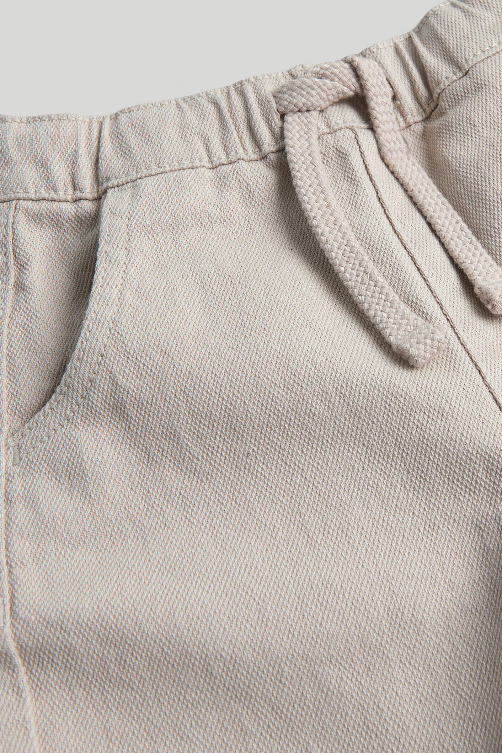 Baby Boys Neutral Plain Woven Trousers