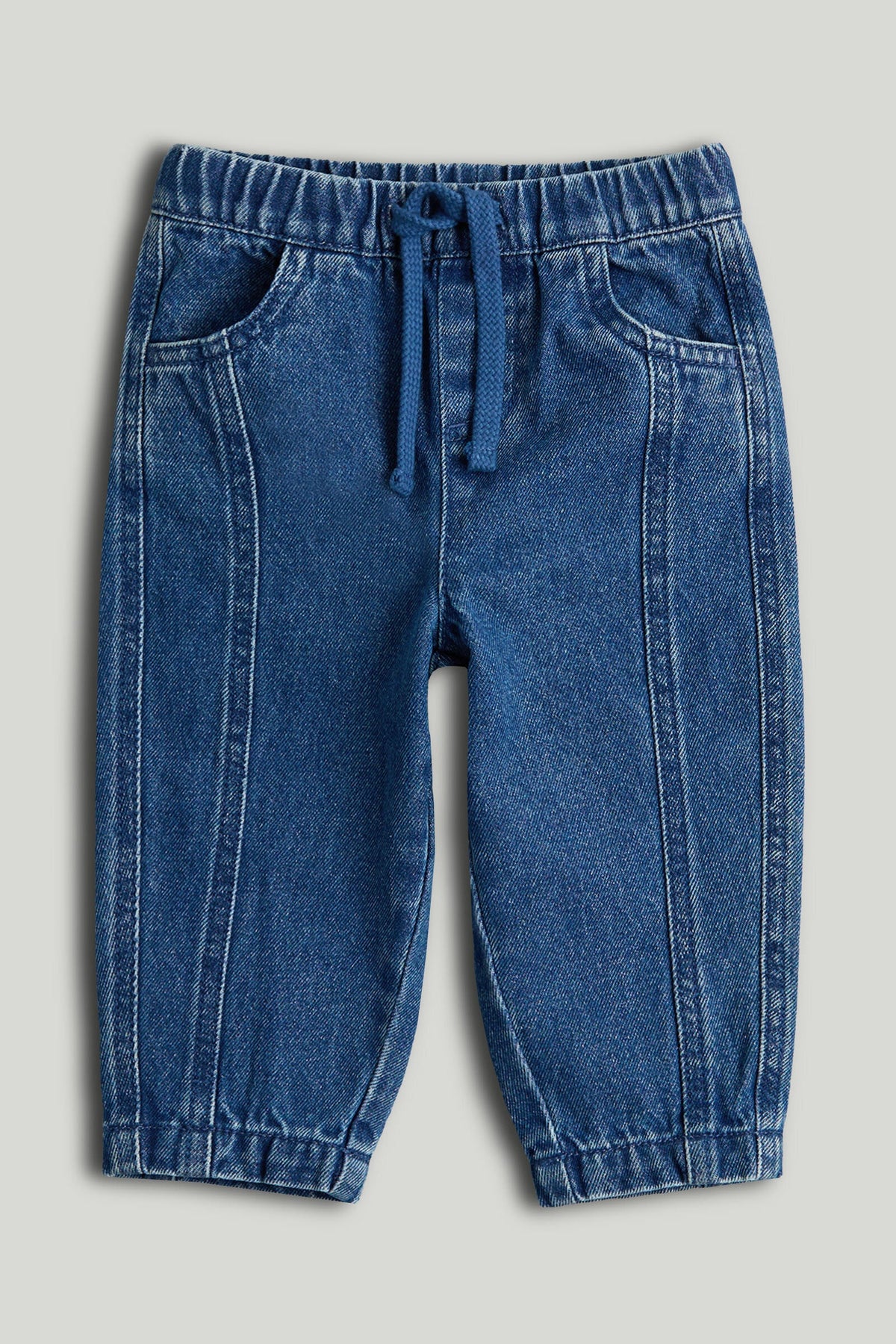 Boys Plain Woven Jeans Navy