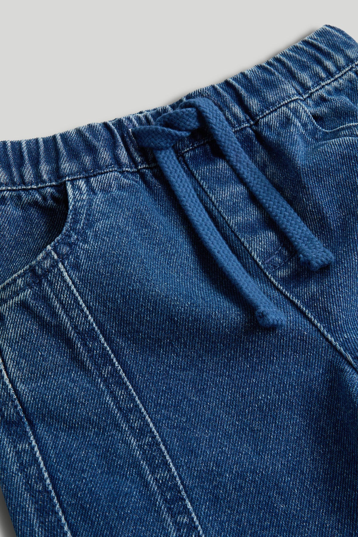 Boys Plain Woven Jeans Navy