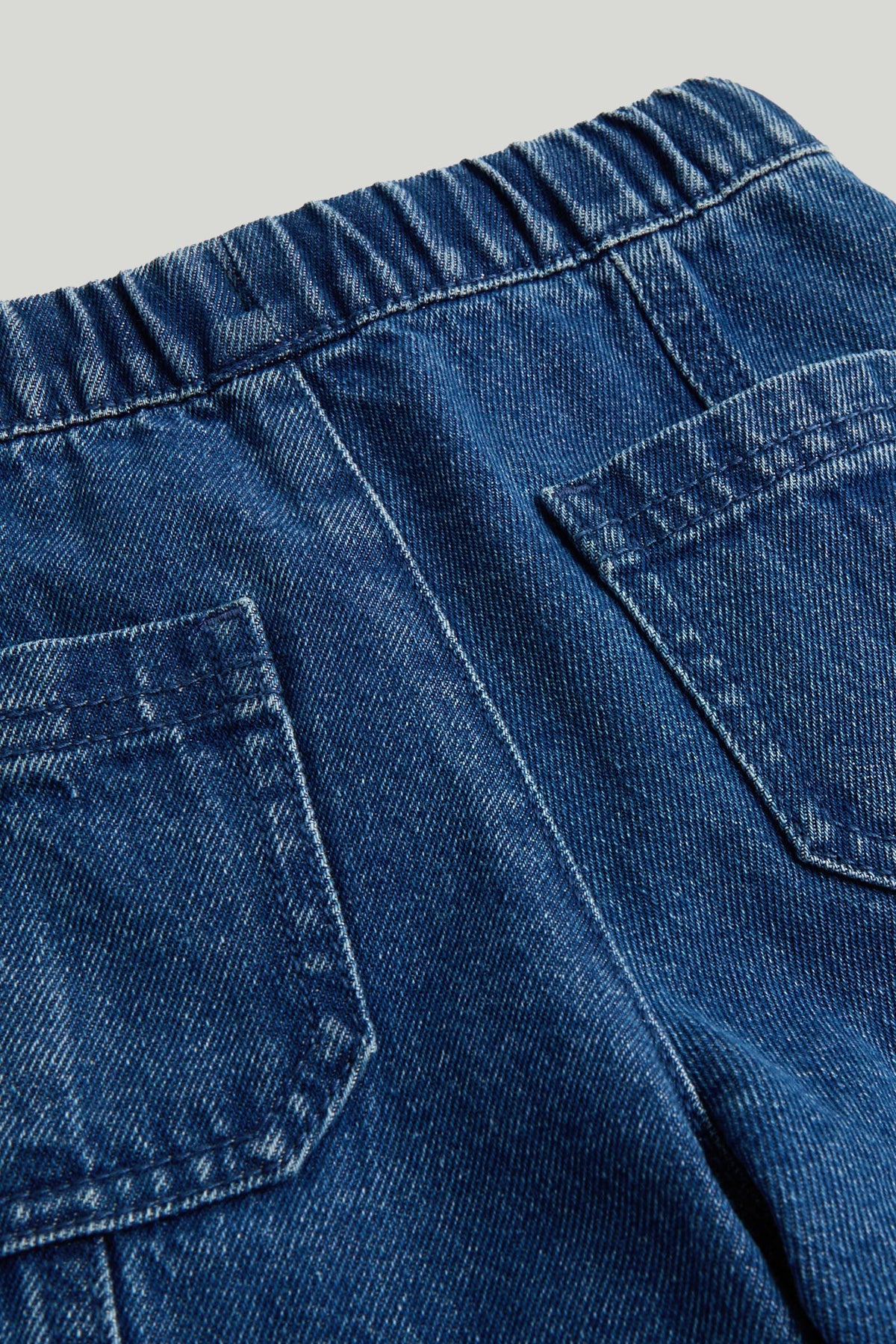 Boys Plain Woven Jeans Navy