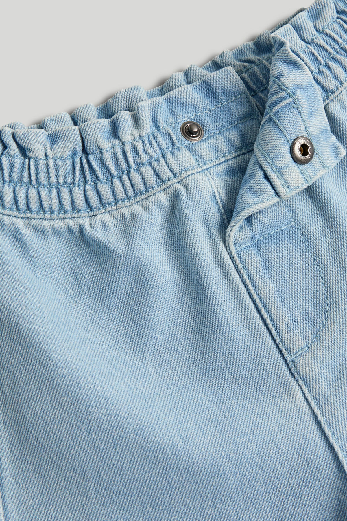 Blue Woven Jeans for Baby Girls