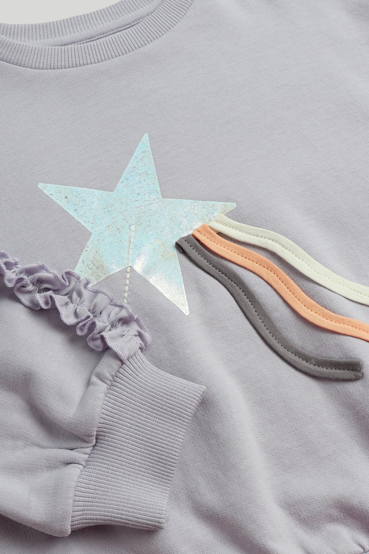 Girls Plain Sweat Top Light Purple