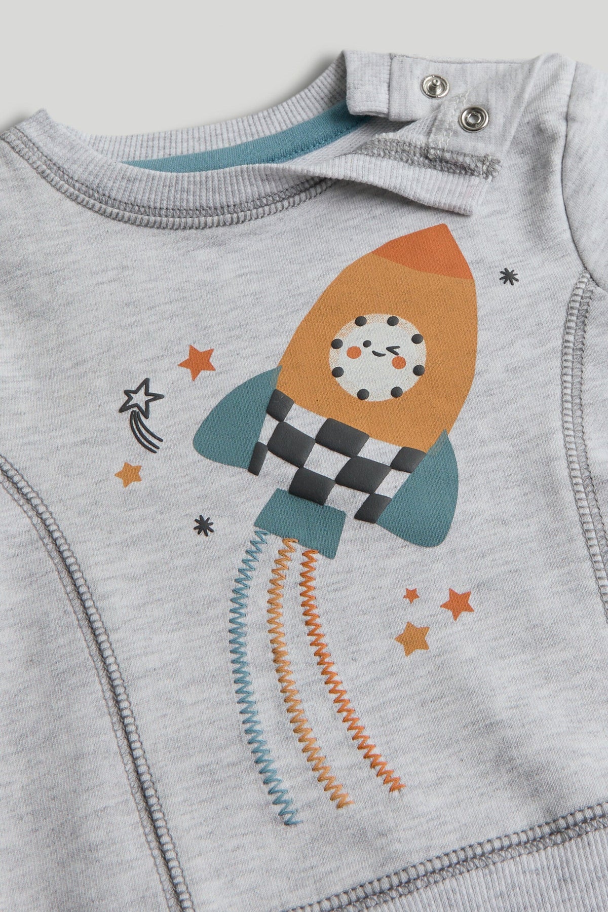 Boys Graphic Jog Set Light Grey Pack of 2