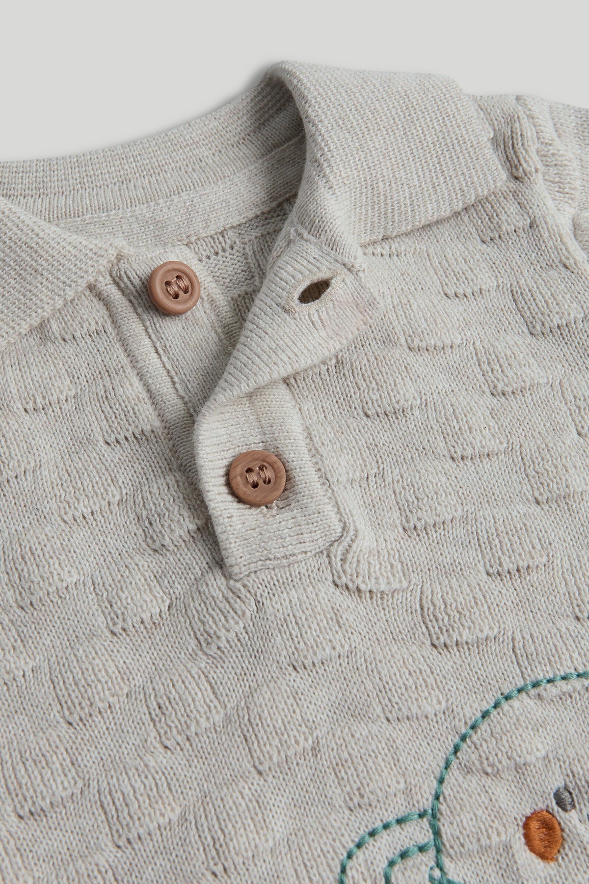 Boys Striped Top & Bottom Set Light Grey Pack of 2