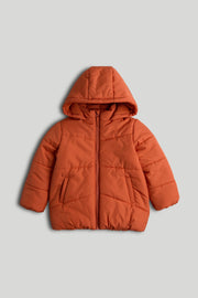 Boys Plain Jacket Dark Red