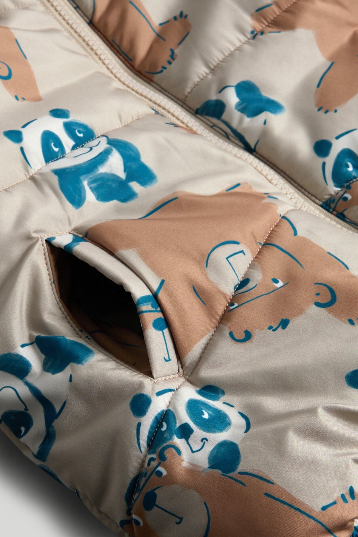 Boys All-Over Print Jacket Light Brown