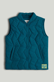 Boys Plain Gilet Dark Blue