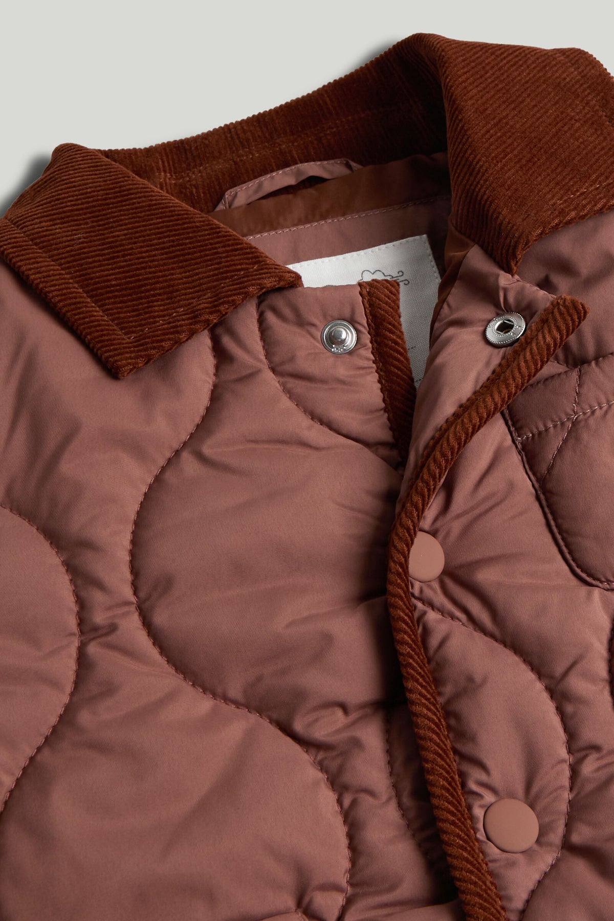 Boys Plain Woven Jacket Brown