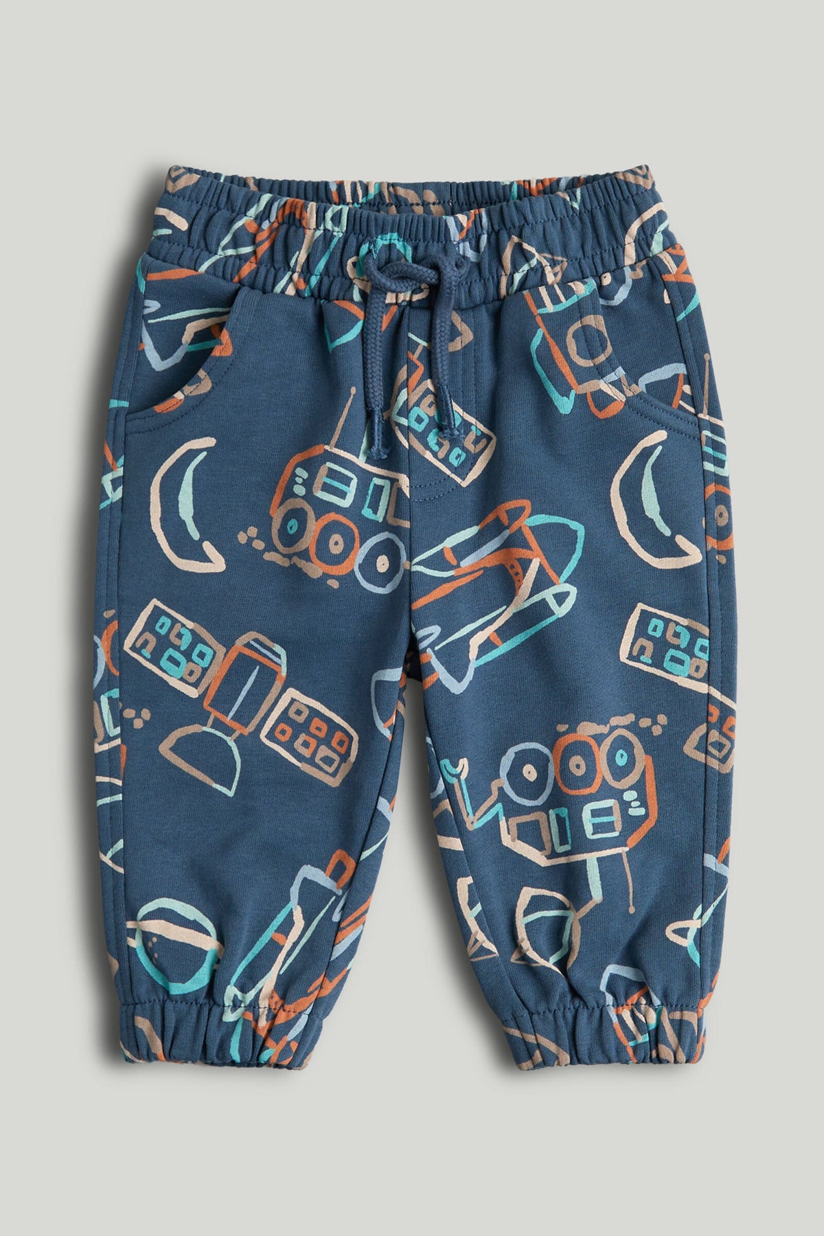 Boys All-Over Print Joggers Dark Blue
