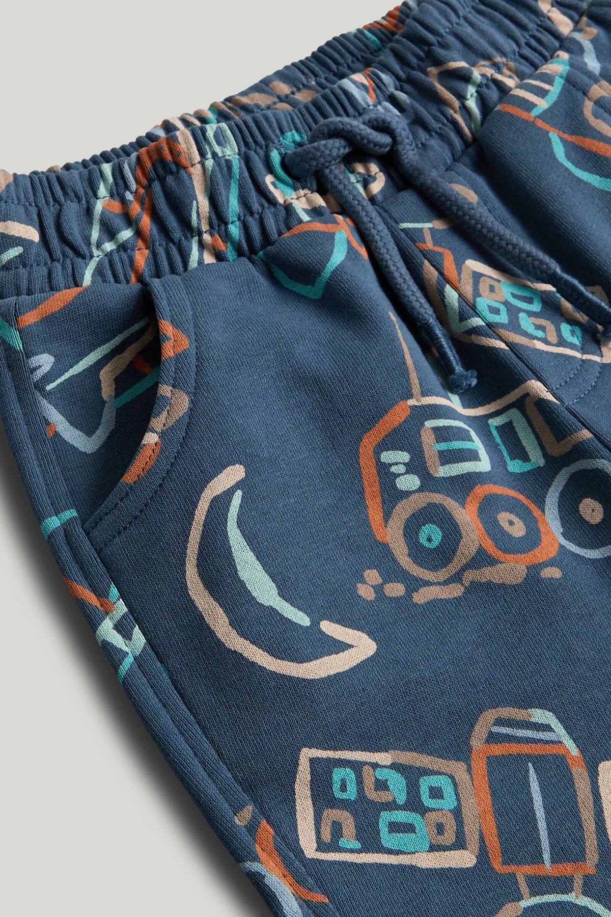 Boys All-Over Print Joggers Dark Blue