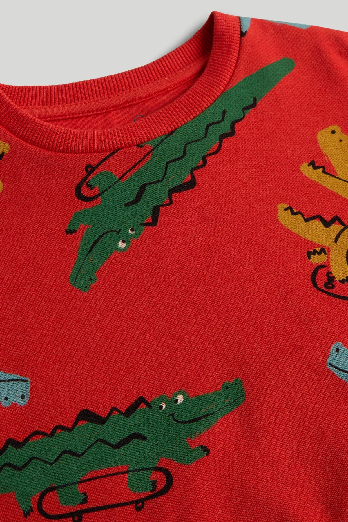 Boys All-Over Print Sweat Top Red