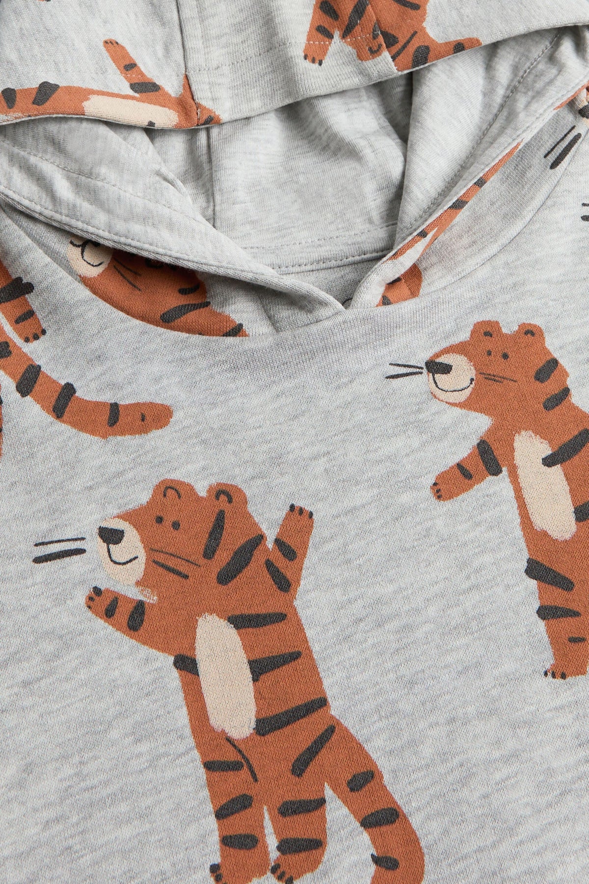 Boys All-Over Print Hoody Grey