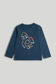 Boys Graphic T-Shirt Dark Blue