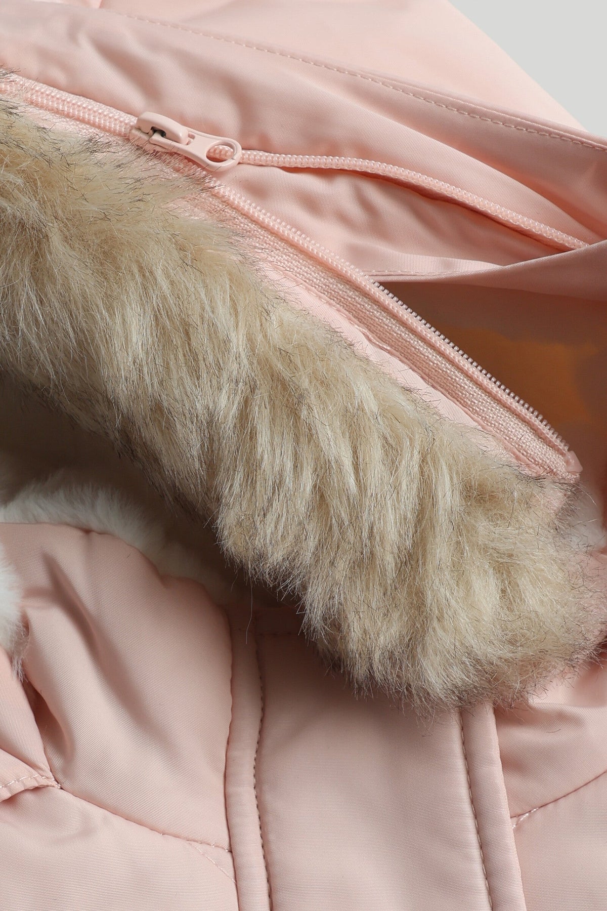 Girls Textured Coat Pink Classic