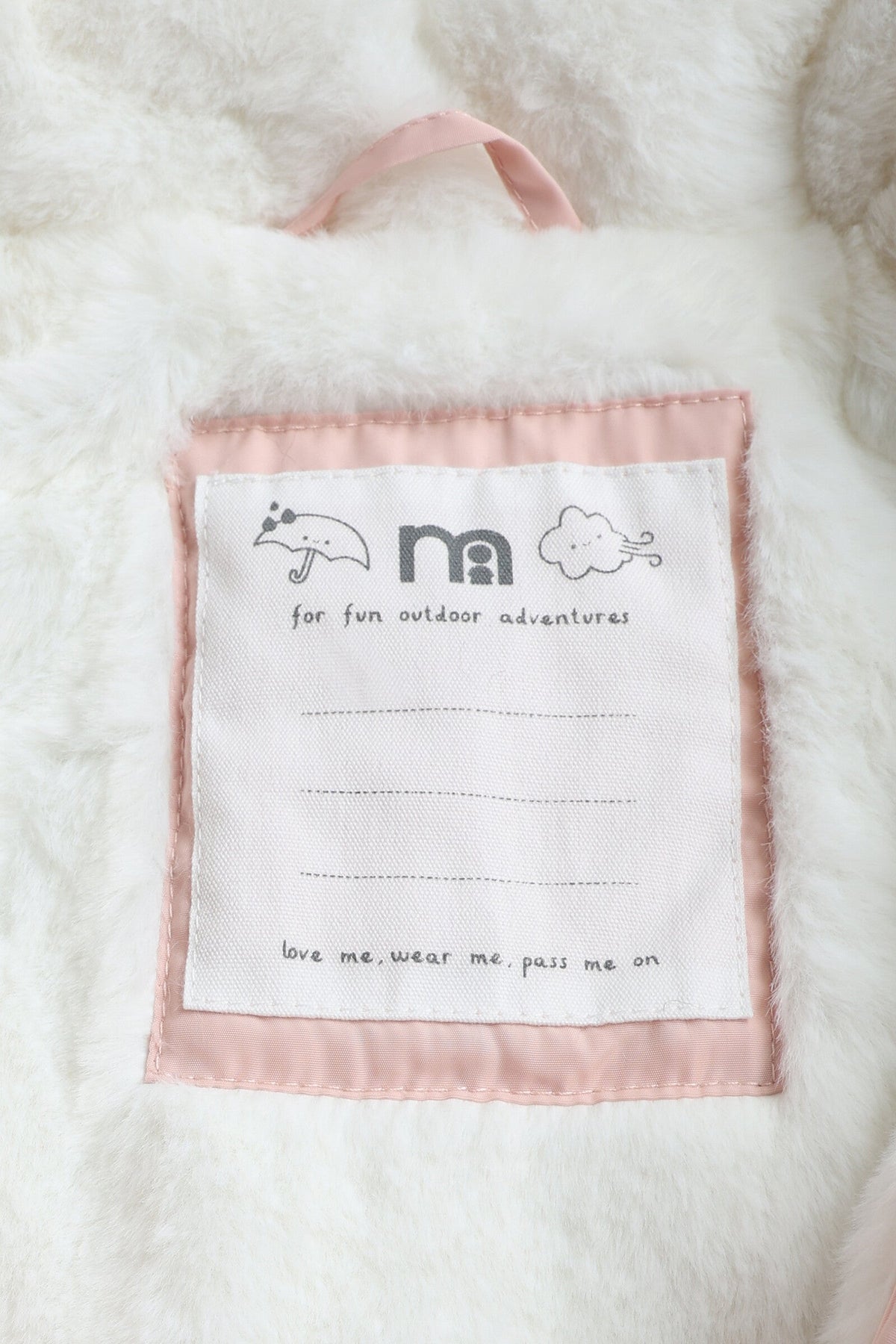 Girls Textured Coat Pink Classic