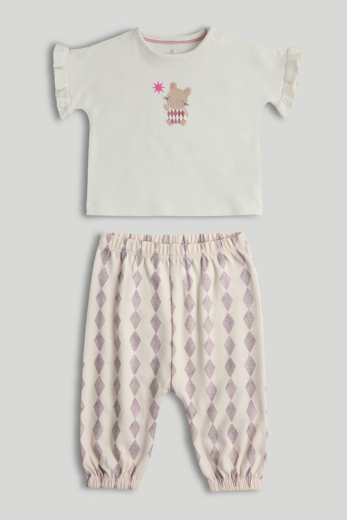 Girls Printed Jog Set Multi Pack of 2