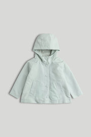 Girls Plain Coat Light Green