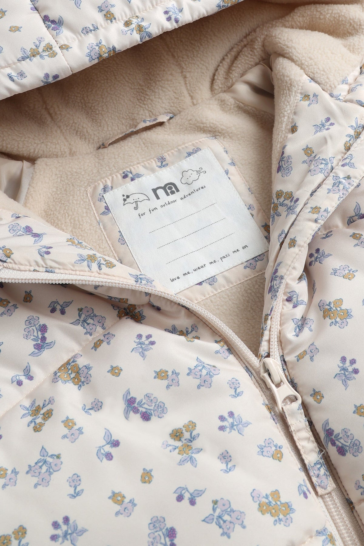 Girls All-Over Print Coat Multi