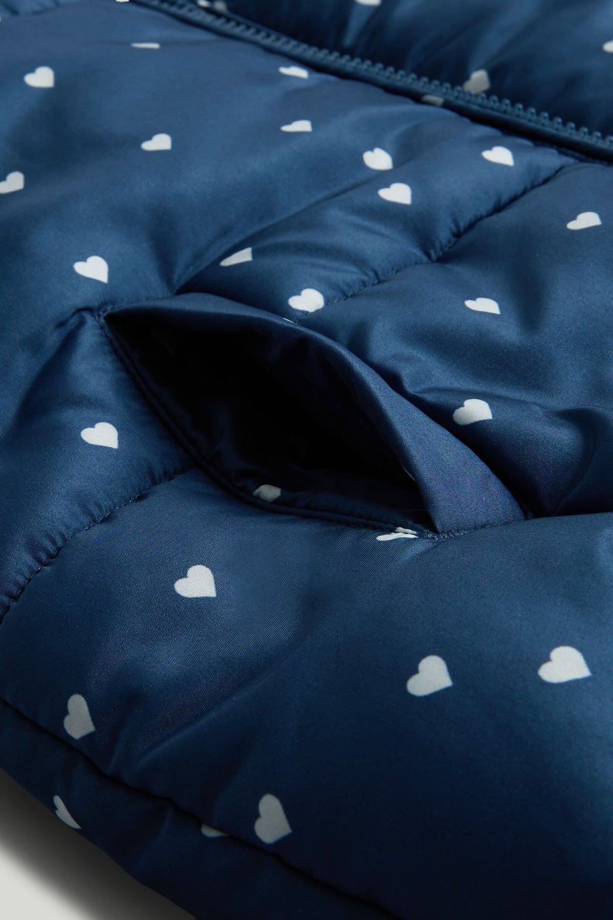 Girls All-Over Print Gilet Navy