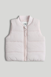 Girls Plain Gilet Pink