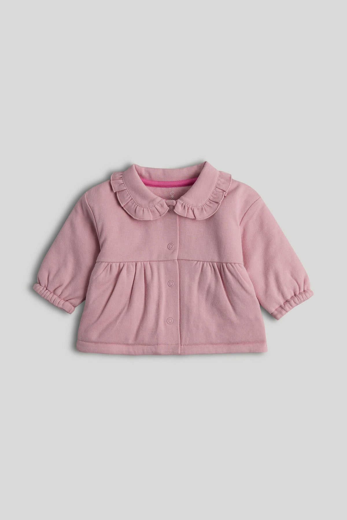 Girls Plain & Placement Jacket Light Pink