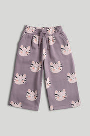 Girls All-Over Print Joggers Light Green