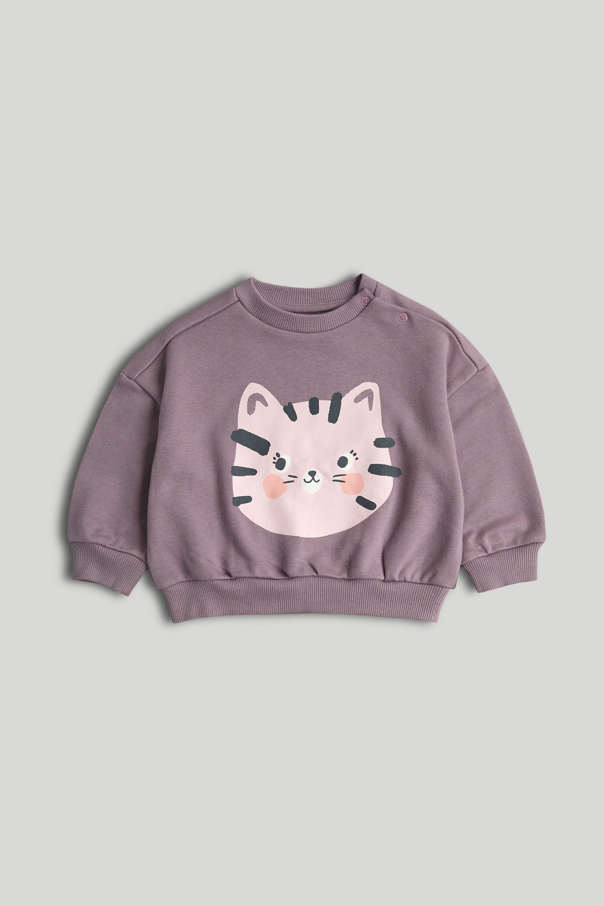 Girls Graphic Sweat Top Light Green