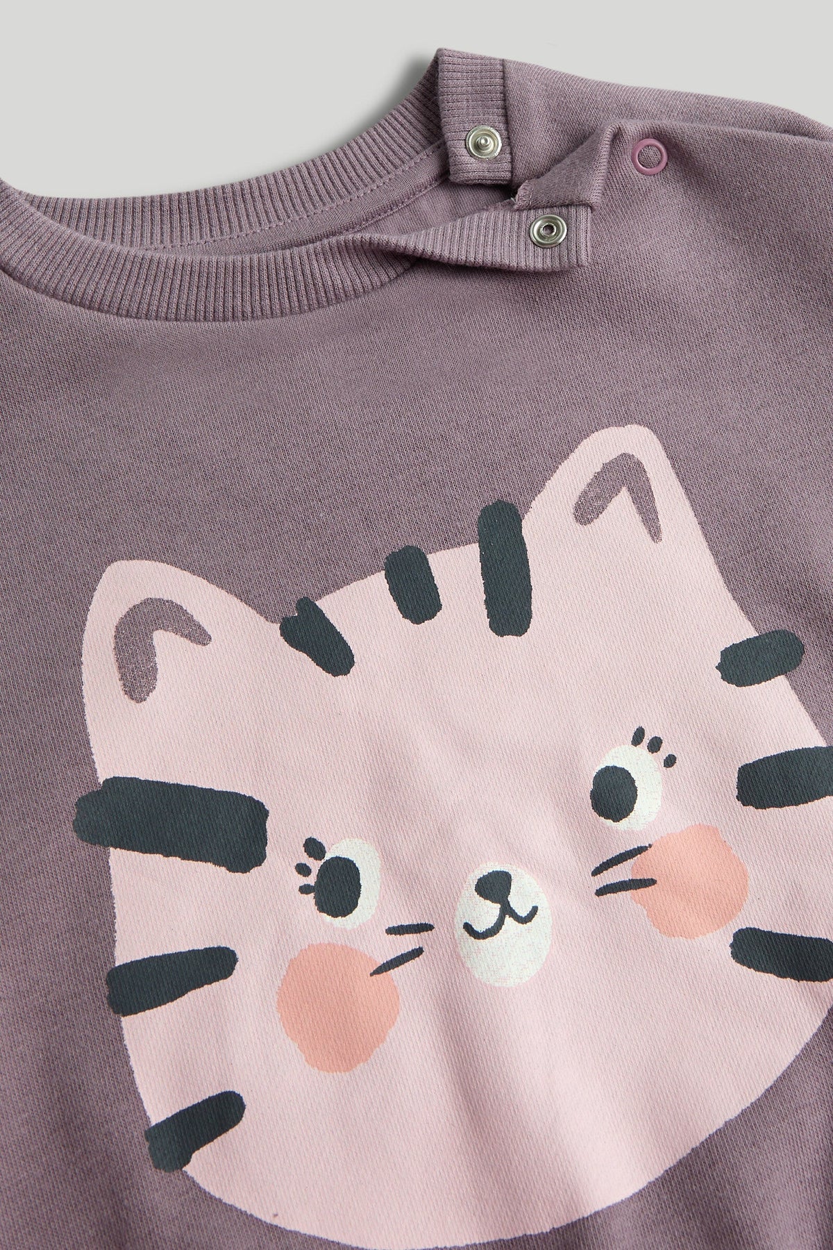 Girls Graphic Sweat Top Light Green