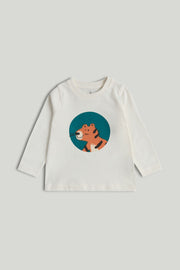 Boys Graphic T-Shirt Cream