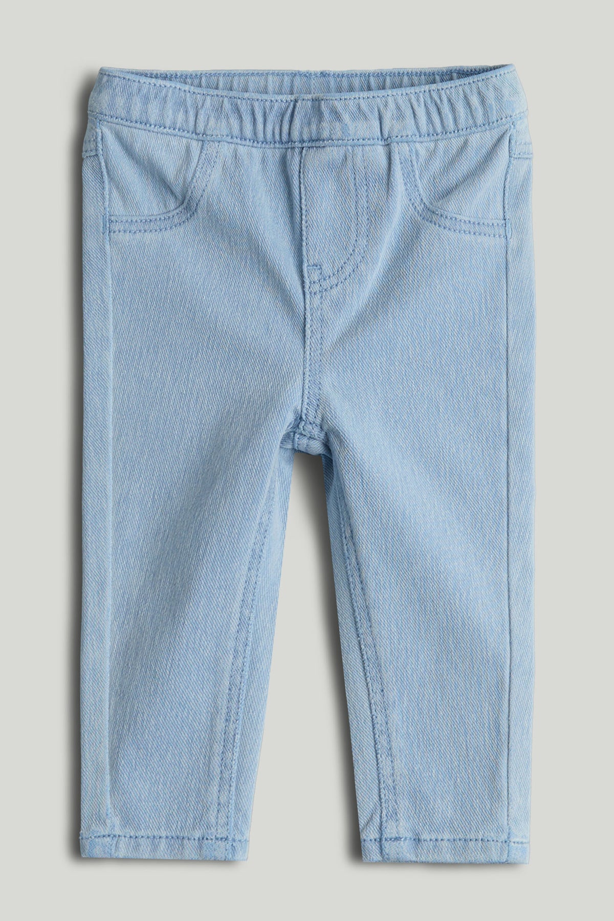 Light Blue Knitted Jegging for Baby Girls