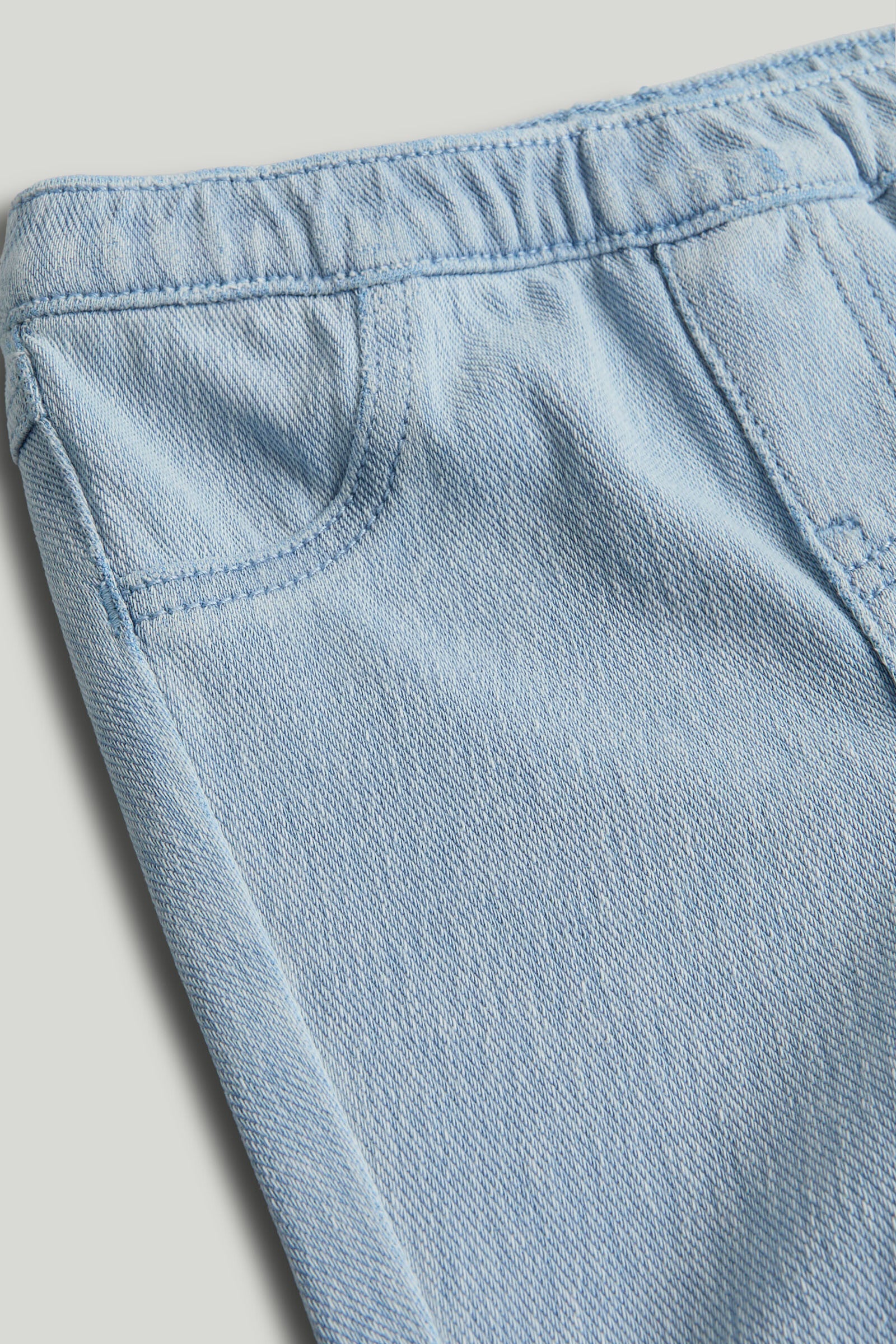 Light Blue Knitted Jegging for Baby Girls