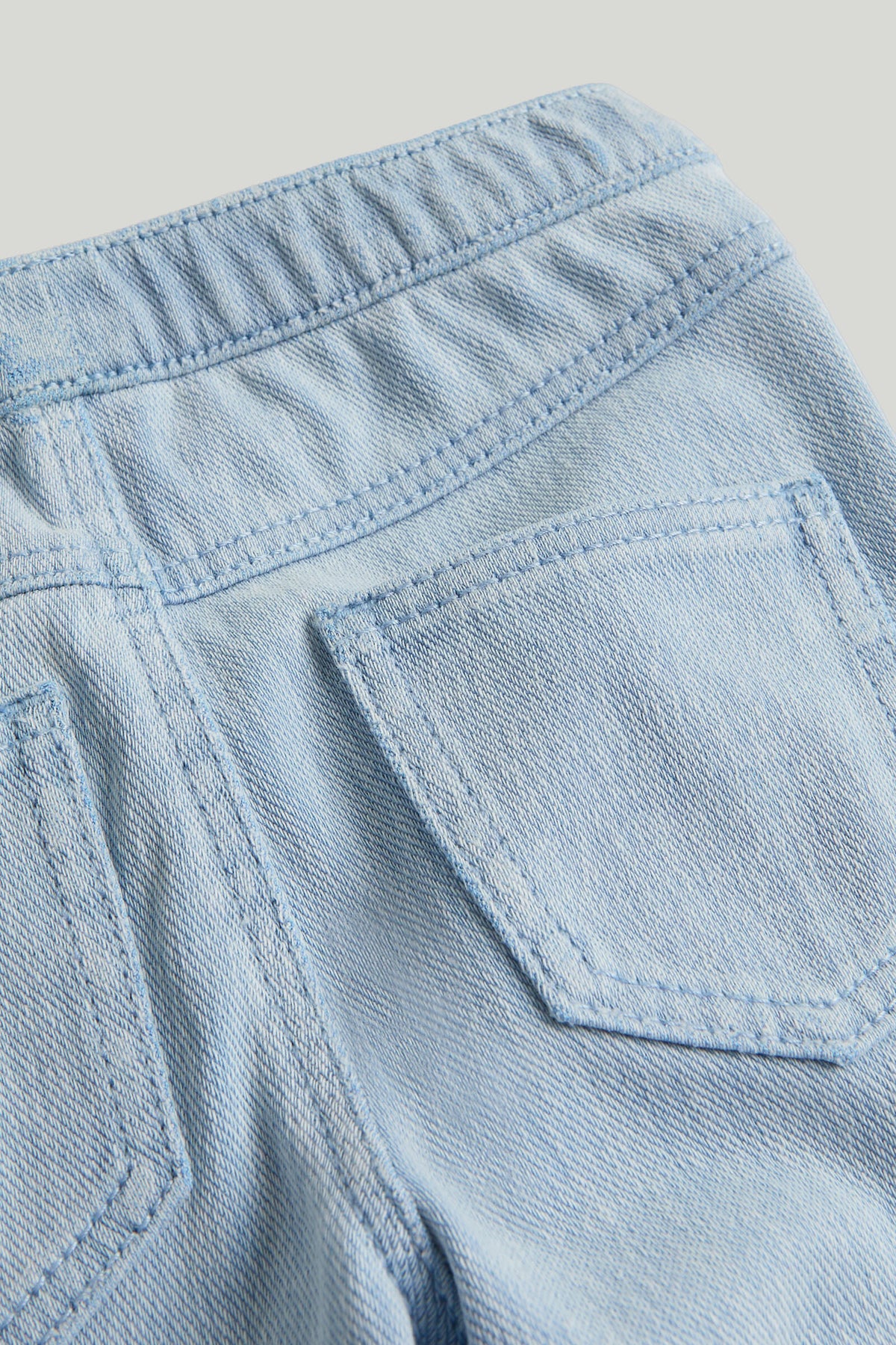 Light Blue Knitted Jegging for Baby Girls