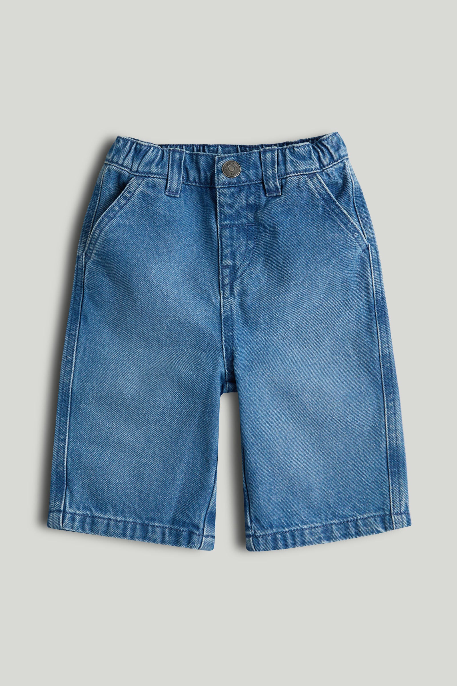 Dark Blue Wide Leg Jeans for Baby Girls