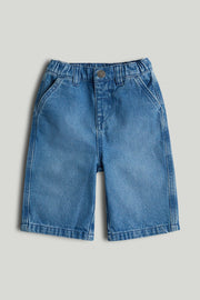 Dark Blue Wide Leg Jeans for Baby Girls