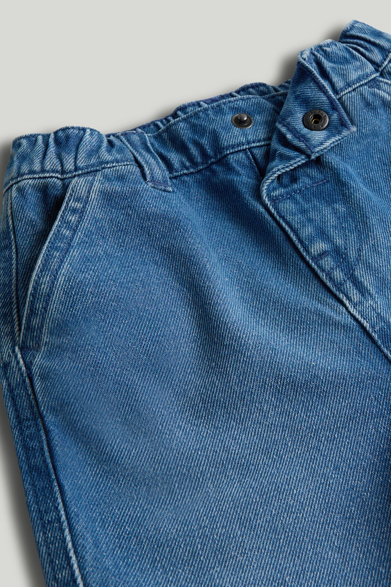Dark Blue Wide Leg Jeans for Baby Girls