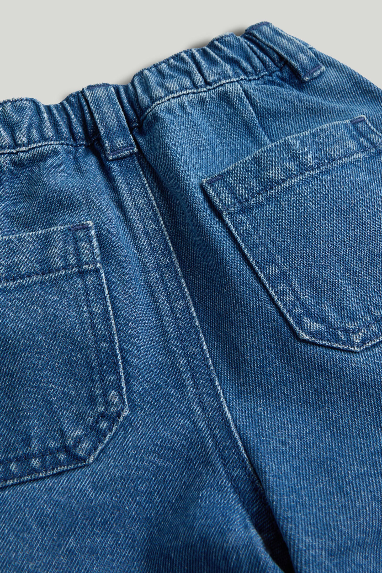 Dark Blue Wide Leg Jeans for Baby Girls