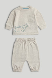 Baby Boys Multi-Colour Embroidered Applique Jog Set