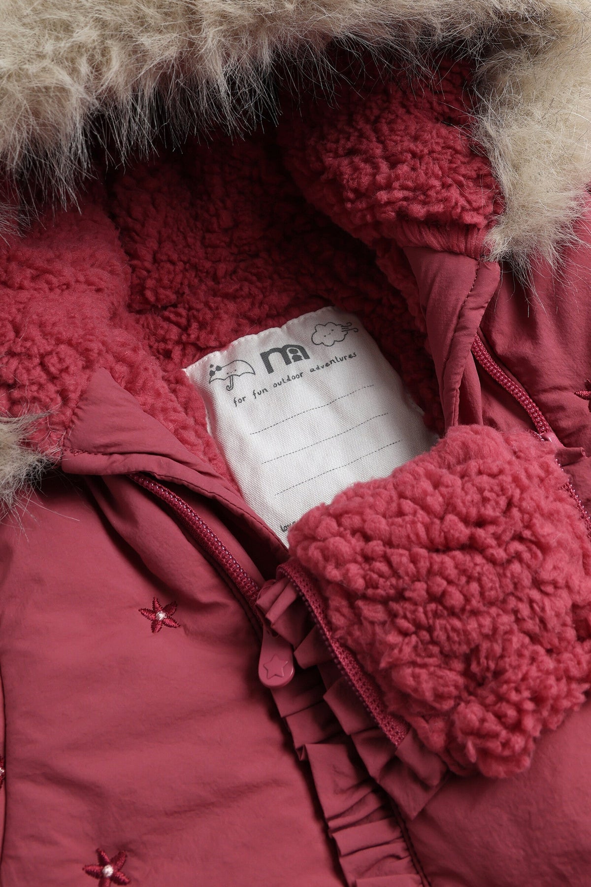 Girls Appliqué Snowsuit Purple