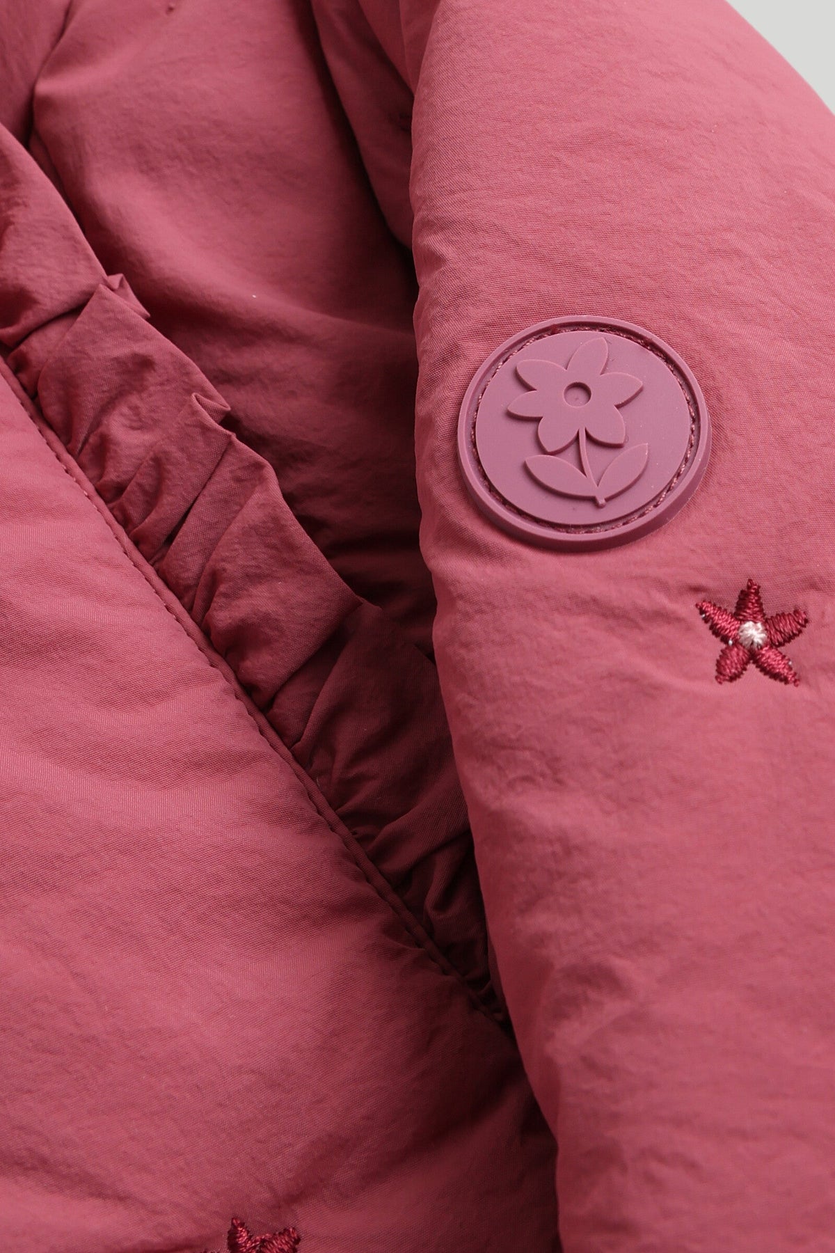 Girls Appliqué Snowsuit Purple