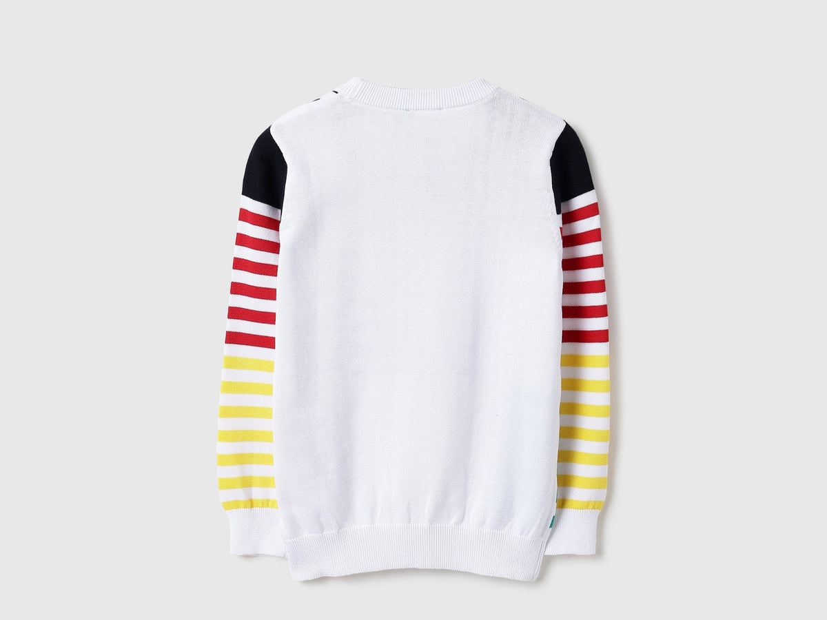 Boys Iconic Multi Tricot Knit Sweater