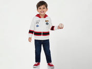 Boys Off White Cotton Knit Sweatshirt