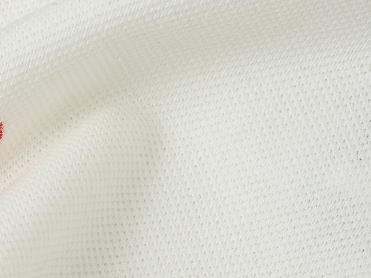 Girls Off White Cotton Knit T-Shirt