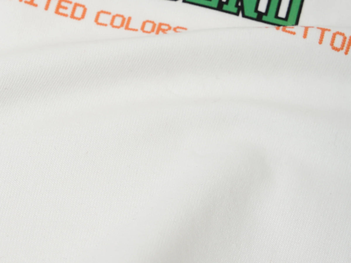 Boys Off White Cotton Knit T-Shirt Essential