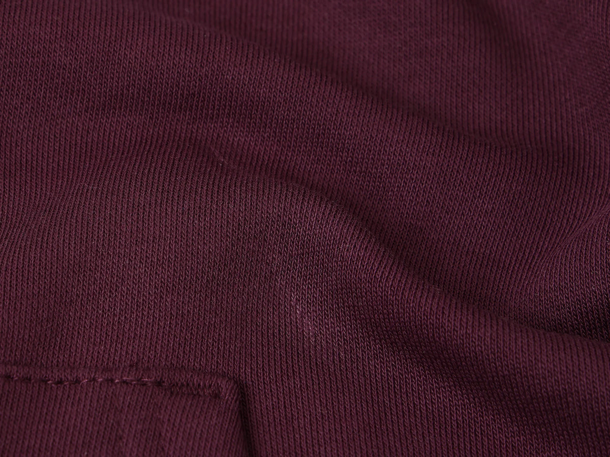 Boys Wine Cotton Knit Sweatshirt