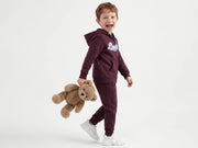 Boys Wine Cotton Knit Sweatshirt